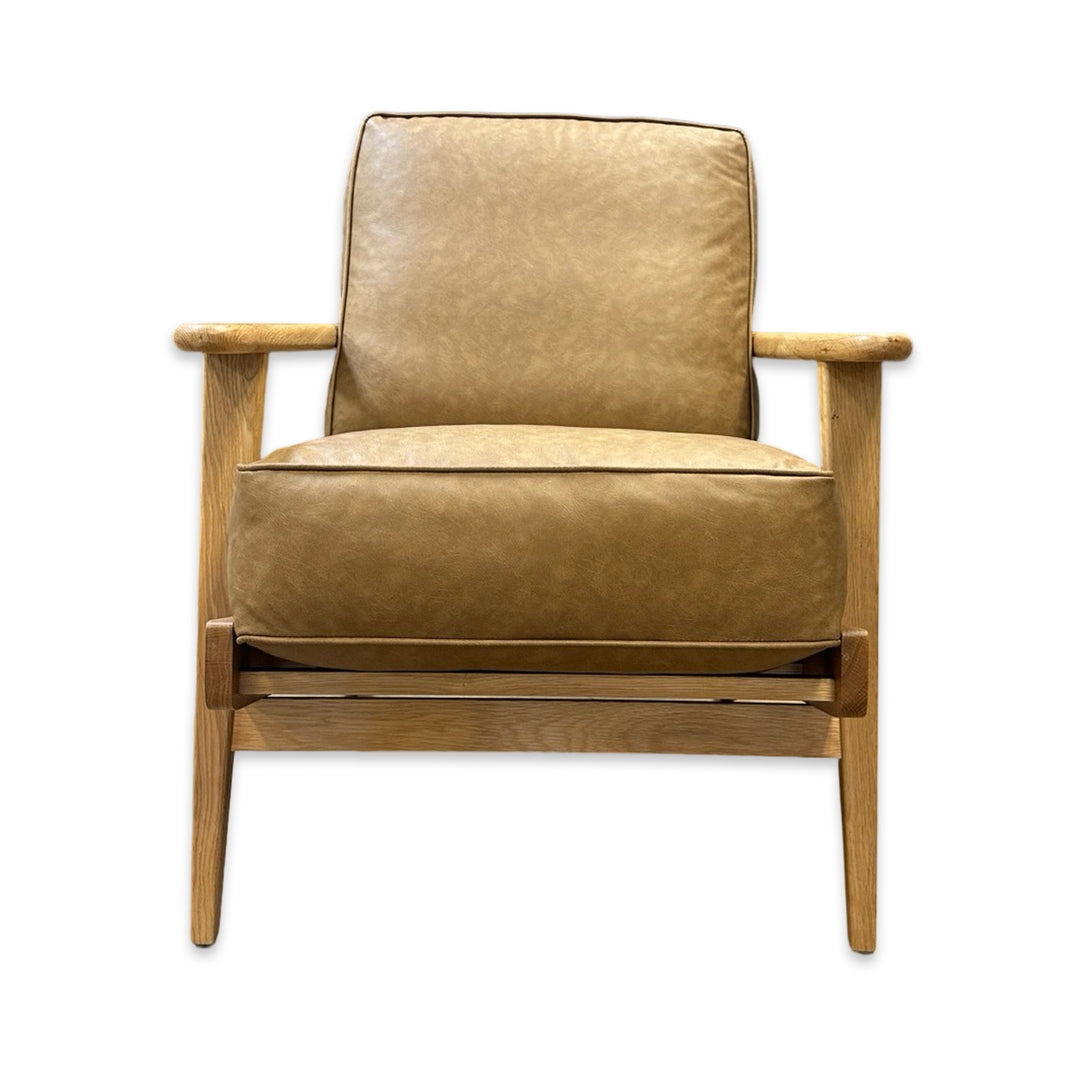 Havana 27" Accent Chair - Vegan Leather Maple