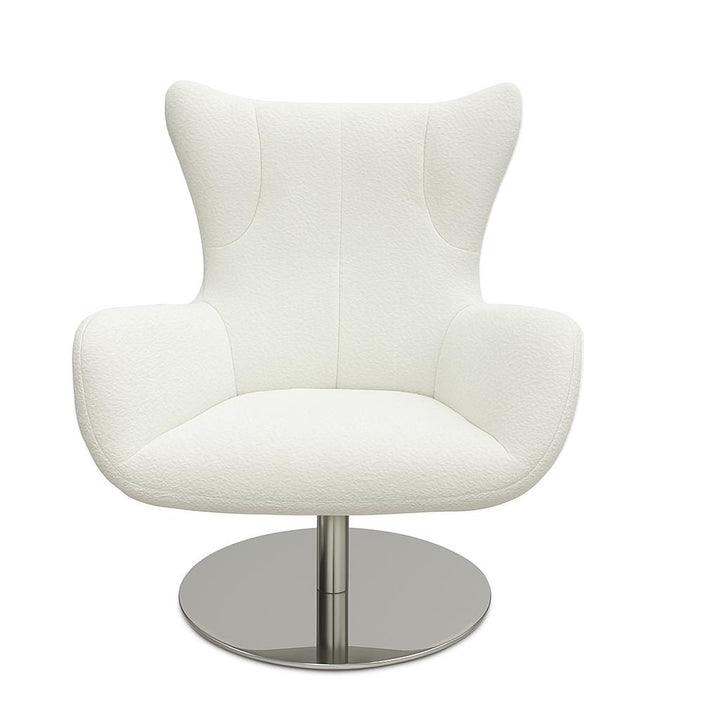 Hjort Knudsen 29" 3001 Asger Swivel Chair - Teddy Cream