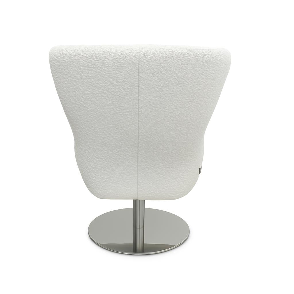 Hjort Knudsen 29" 3001 Asger Swivel Chair - Teddy Cream