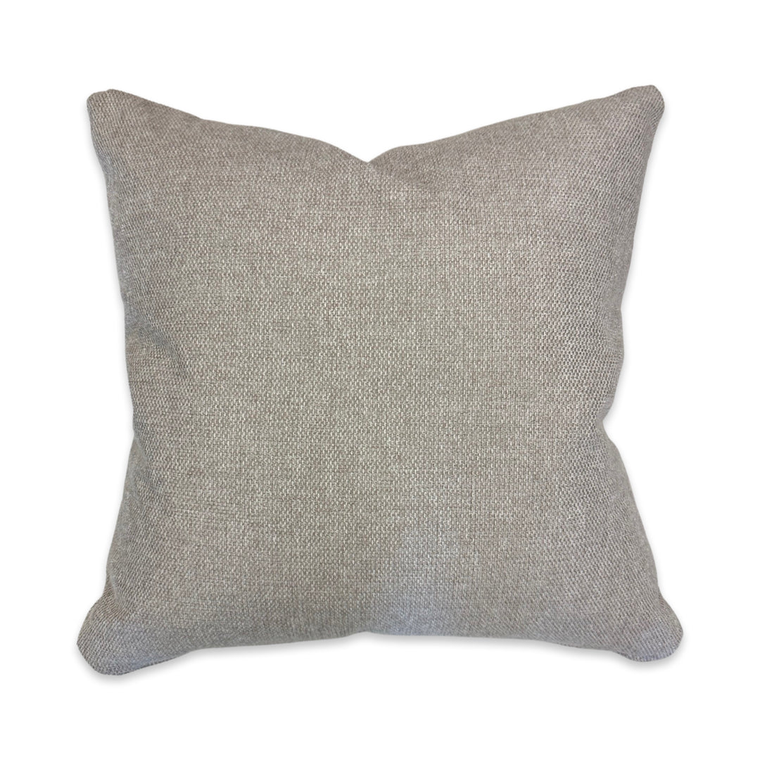 Fabric Pillows with 100% Feather Insert - Liverpool Light Grey