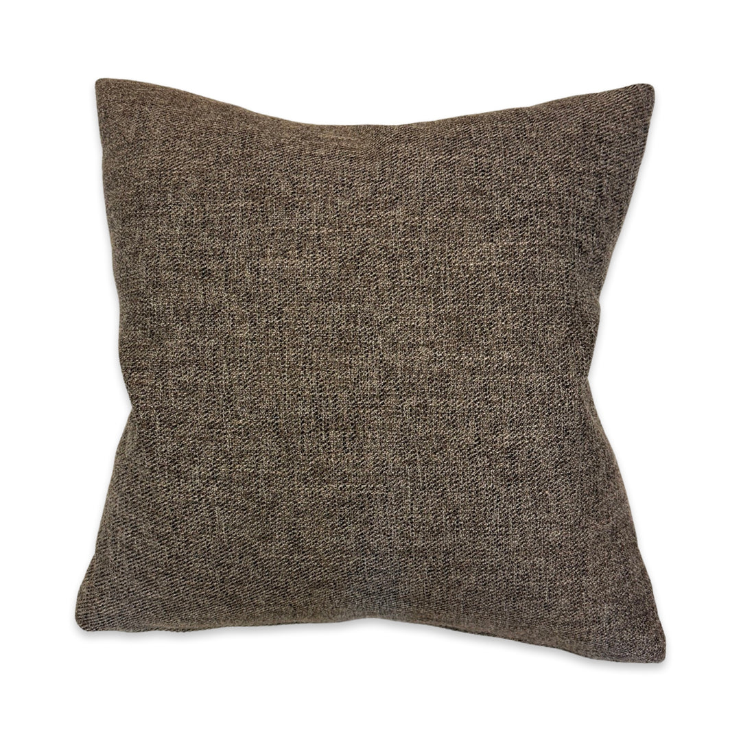 Fabric Pillows with 100% Feather Insert - Tweed Rasin