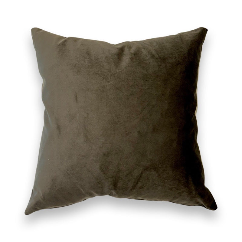 Velvet Pillows with 100% Feather Insert - Storm