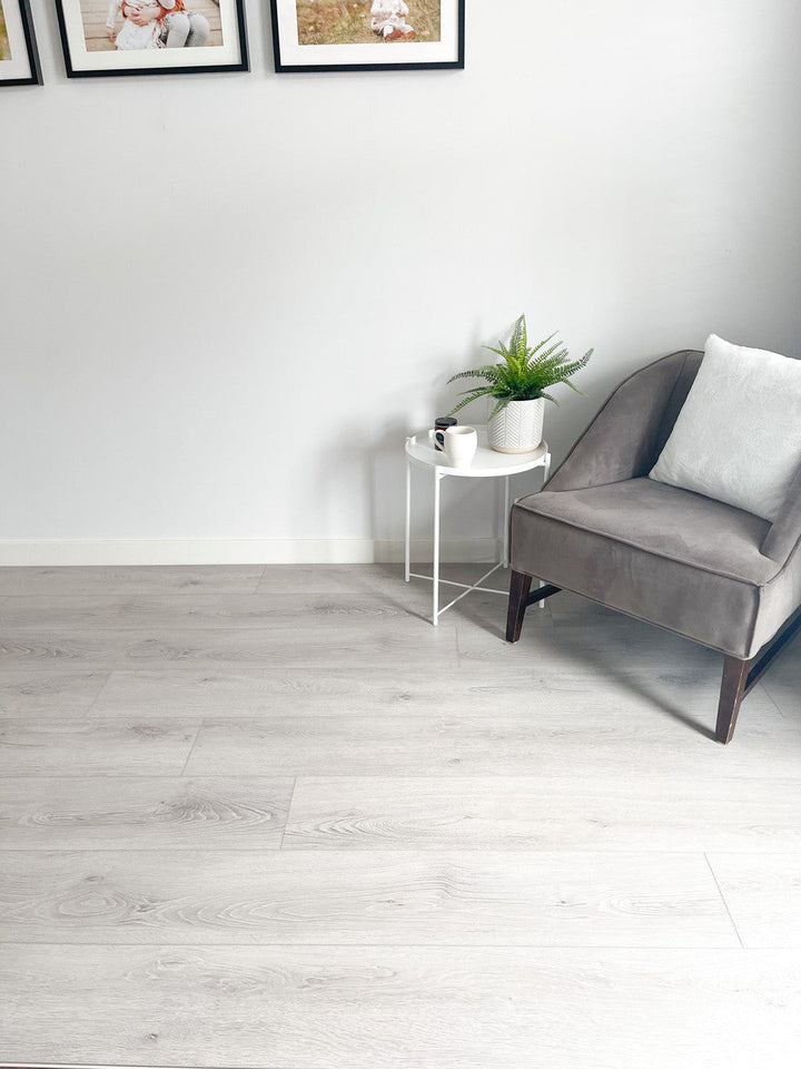 Light Grey SPC Vinyl Plank Flooring Calgary