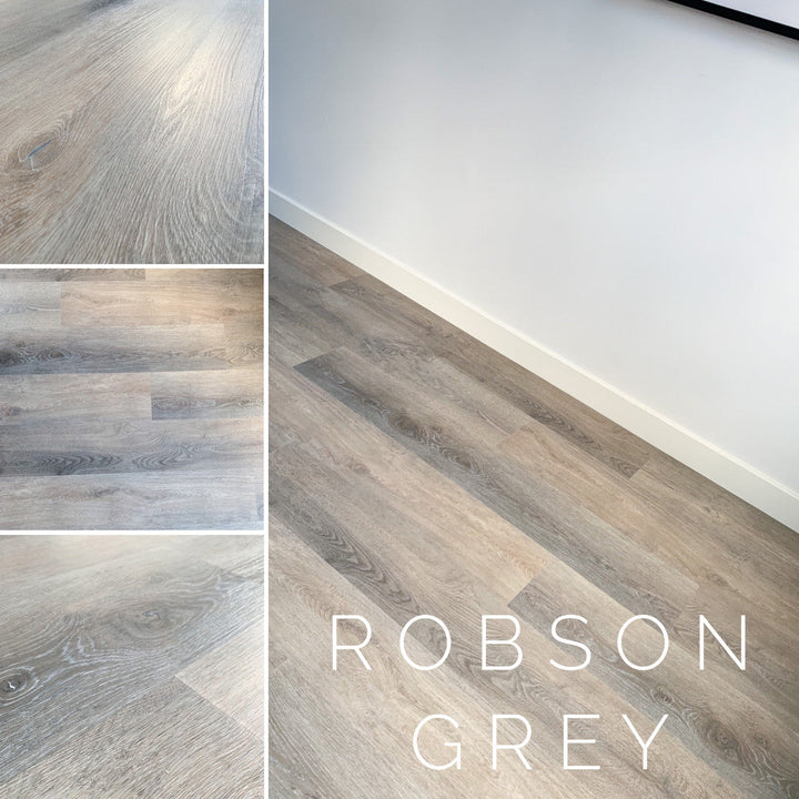 Grey Brown Vinyl Plank Flooring Calgary