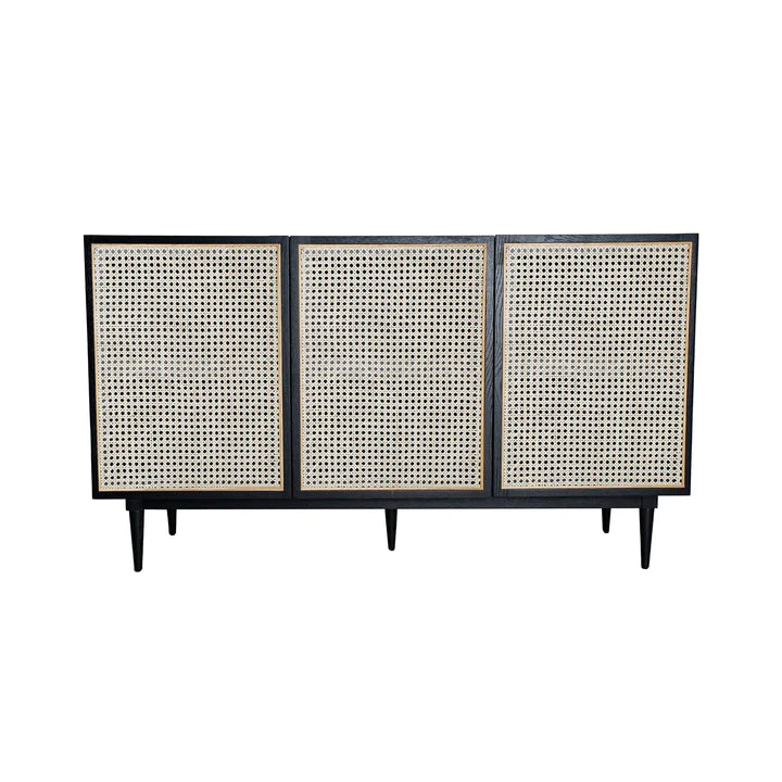 Cane 59.1" Sideboard - Matte Black