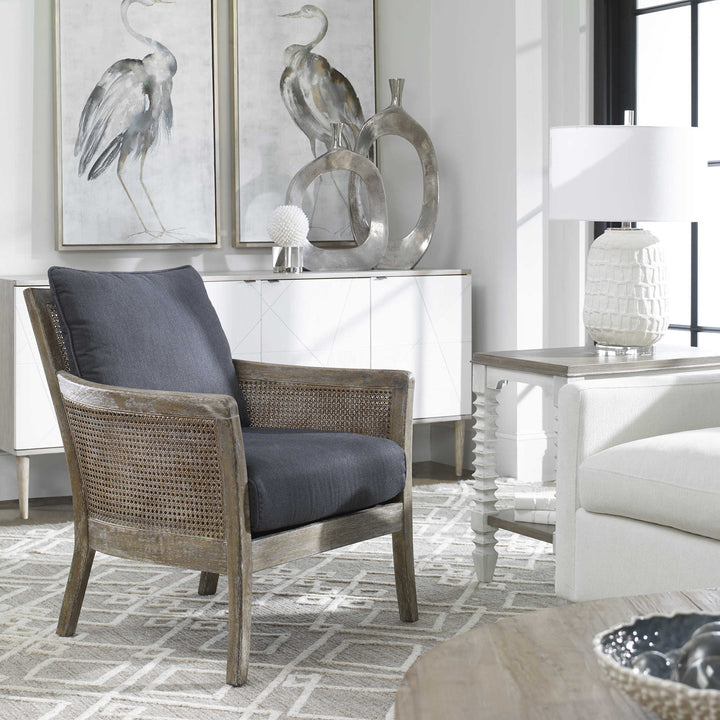 Contemporary Solid wood Accent Chair