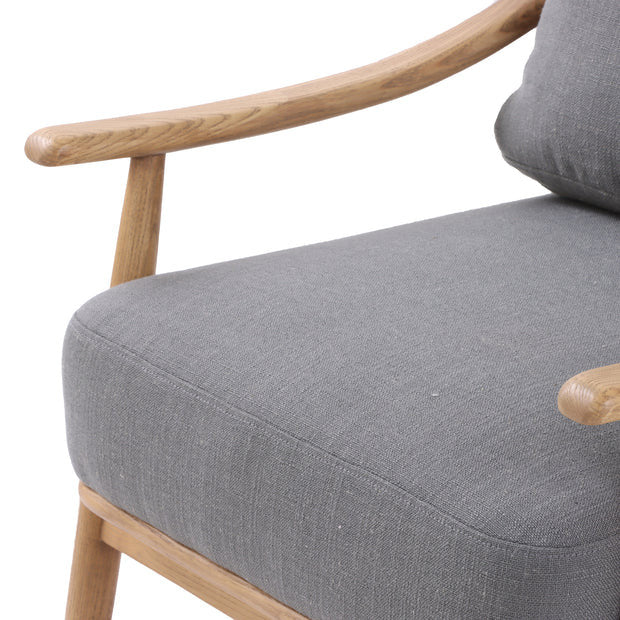 solid wood framed accent chair