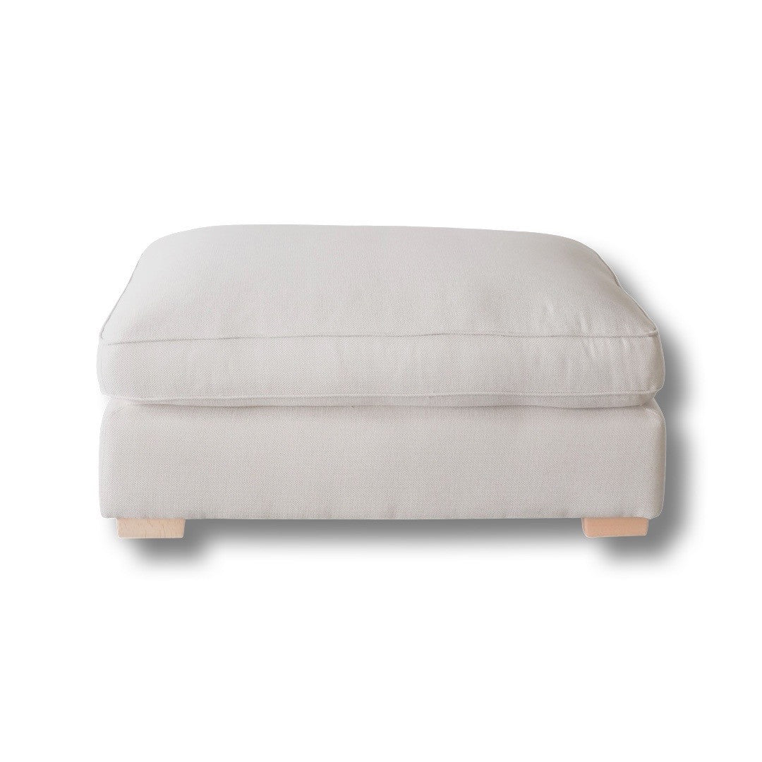 Cloud Cream Ottoman Footstool