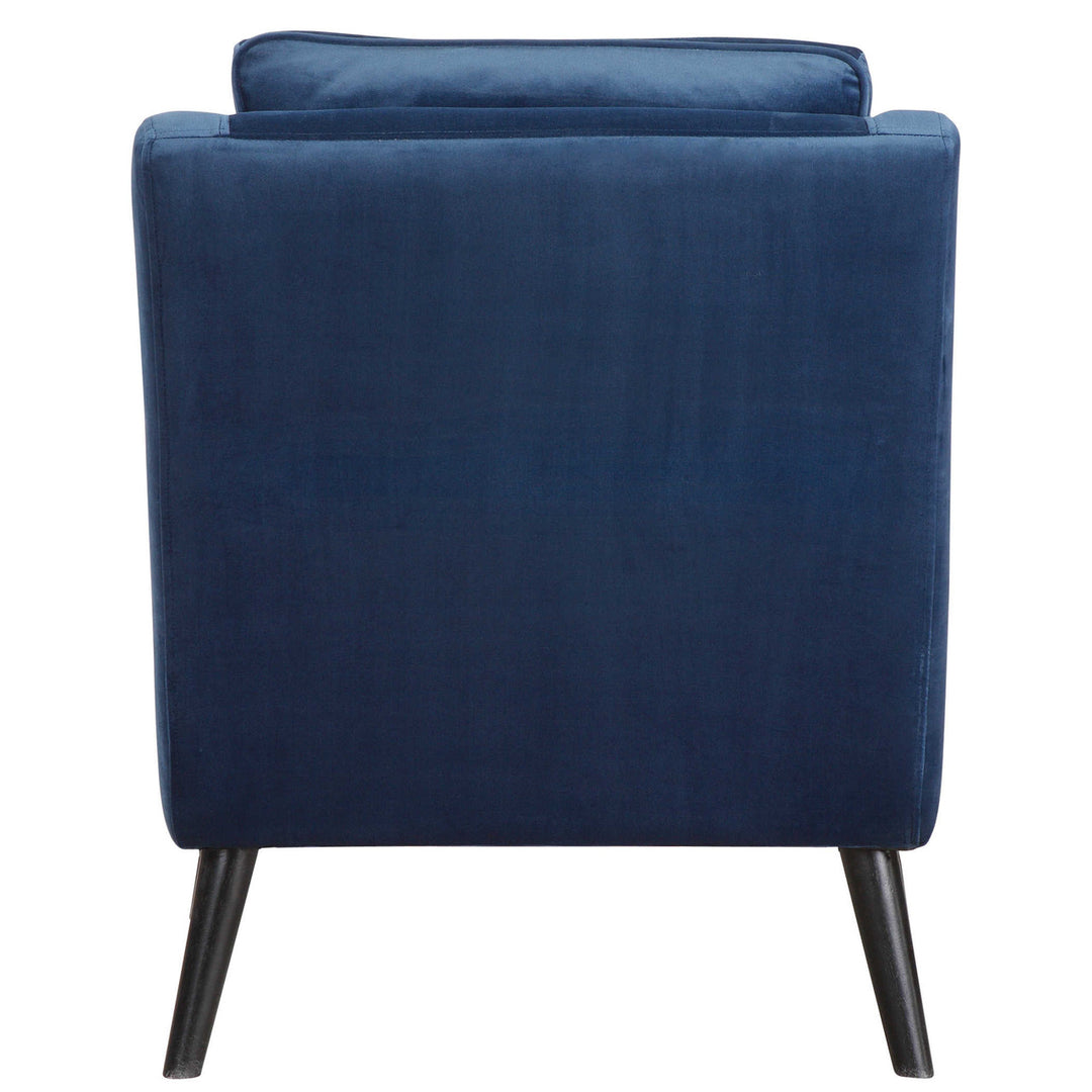 Stunning Blue Velvet Accent Chair