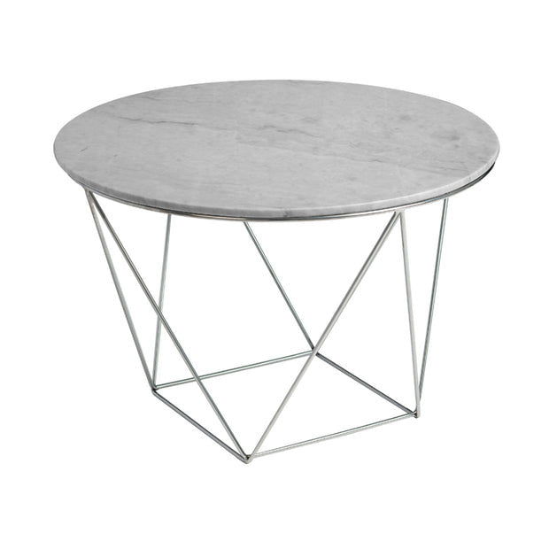 LH Imports Valencia Grey Marble Side Table Parker&Rome Parker&Rome