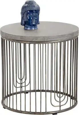 Sargon Concrete 19.75" Side Table