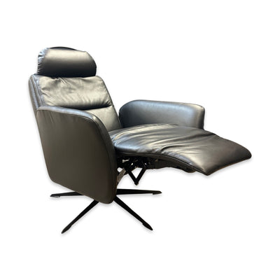 Hjort Knudsen 8012 Leather Recliner Chair - Black