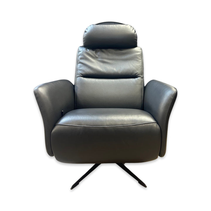 Hjort Knudsen 8012 Leather Recliner Chair - Black