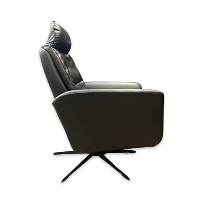 Hjort Knudsen 8012 Leather Recliner Chair - Black