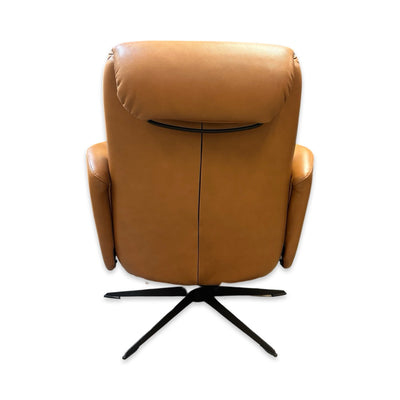 Hjort Knudsen 8012 Leather Recliner Chair - Light Cognac