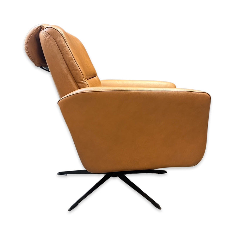 Hjort Knudsen 8012 Leather Recliner Chair - Light Cognac