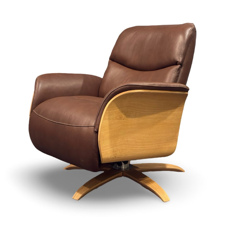 Hjort Knudsen 30" 8280 Marrone Leather Recliner Chair