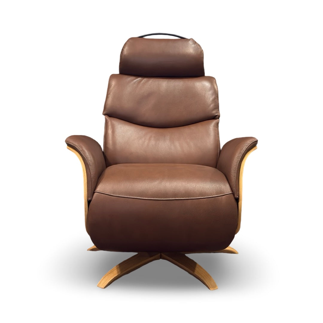 Hjort Knudsen 30" 8280 Marrone Leather Recliner Chair