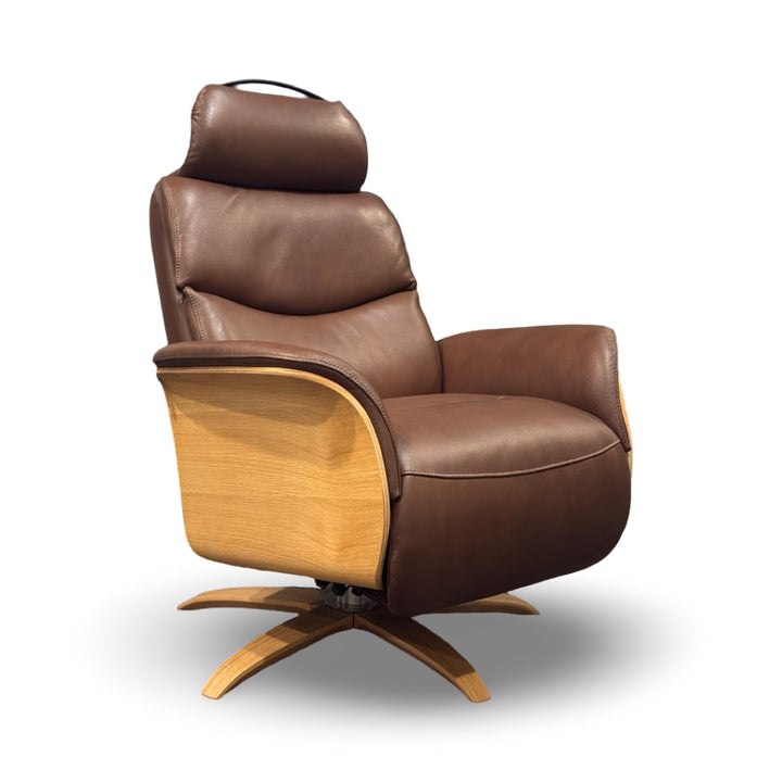 Hjort Knudsen 30" 8280 Marrone Leather Recliner Chair
