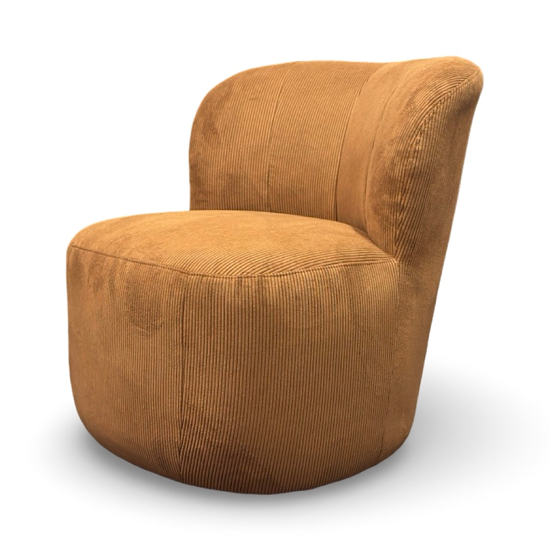 Hjort Knudsen 29" Bjorn 1360 Swivel Chair - Rebel Cognac