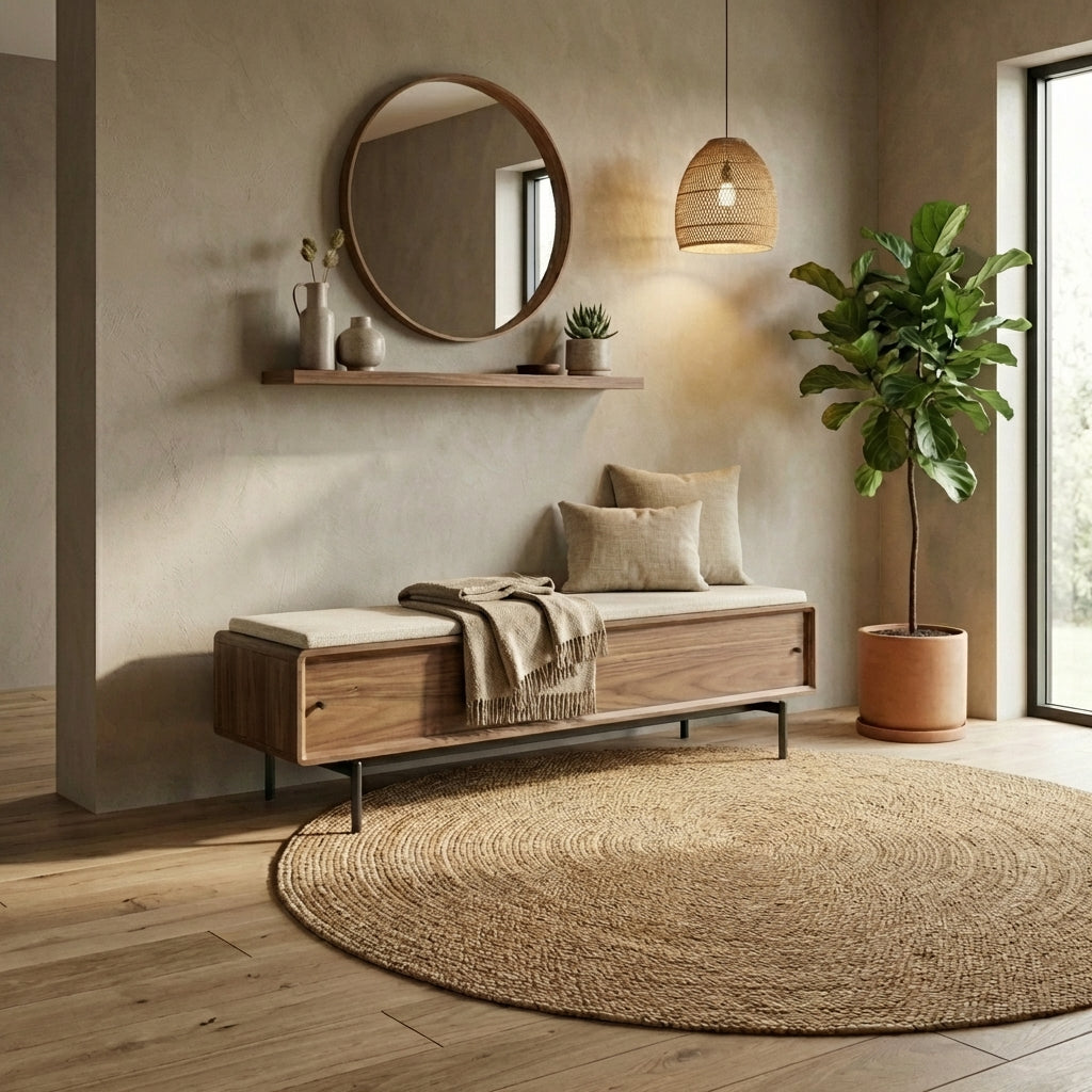 LINQ Bedroom 9101 Storage Bench | Fabric