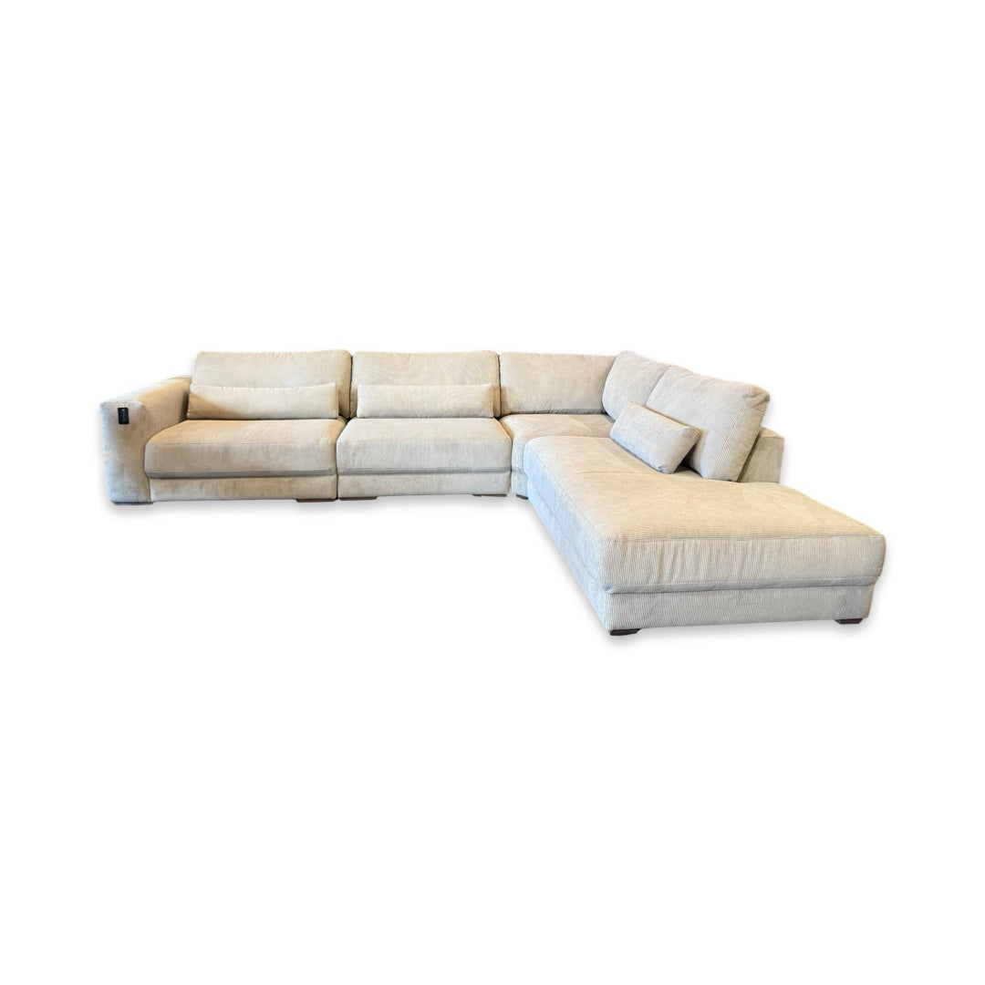 Hjort Knudsen 132" 2289 Sectional Sofa - Rebel Shitake