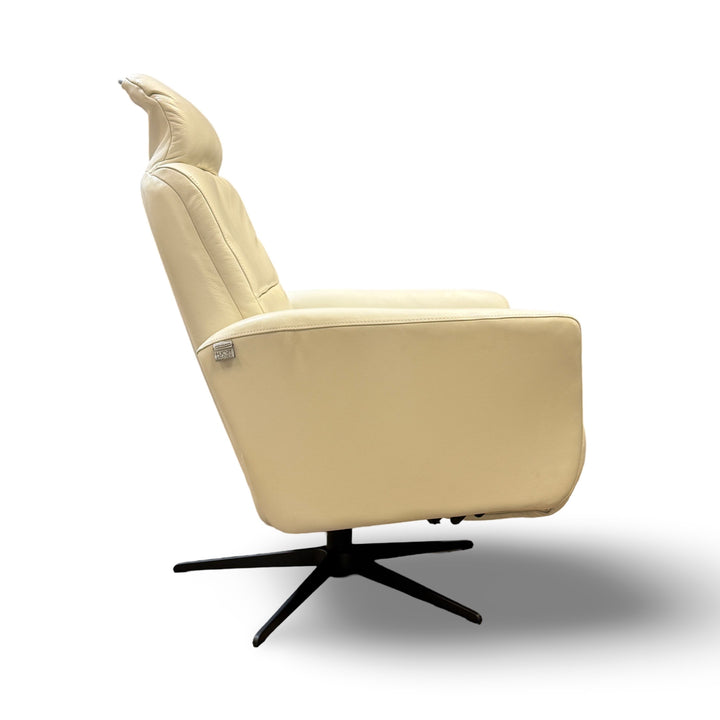 Hjort Knudsen 30" 8012 Leather Recliner Chair - White