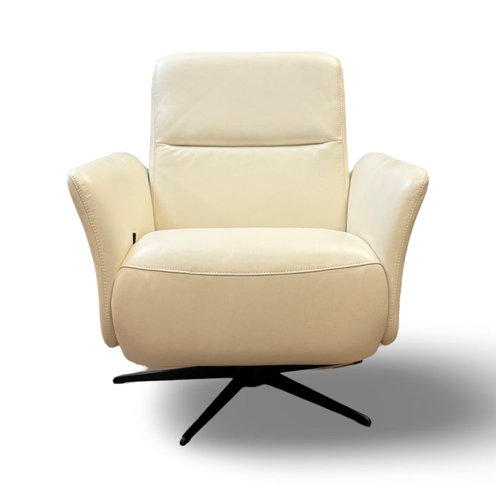 Hjort Knudsen 30" 8012 Leather Recliner Chair - White