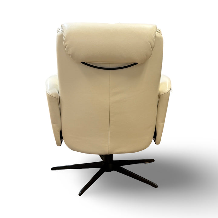 Hjort Knudsen 30" 8012 Leather Recliner Chair - White