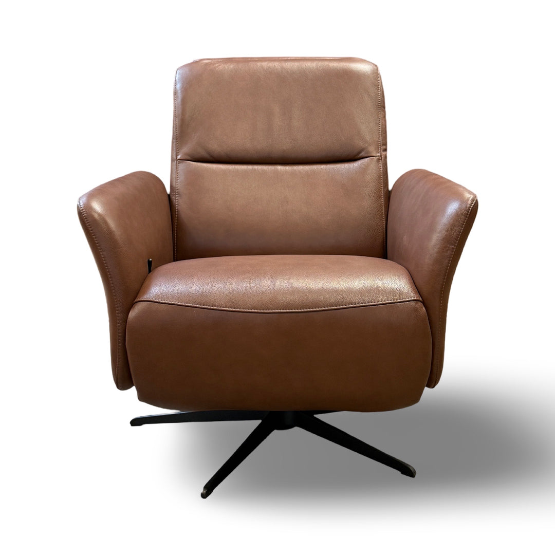 Hjort Knudsen 30" 8012 Leather Recliner Chair - Marrone