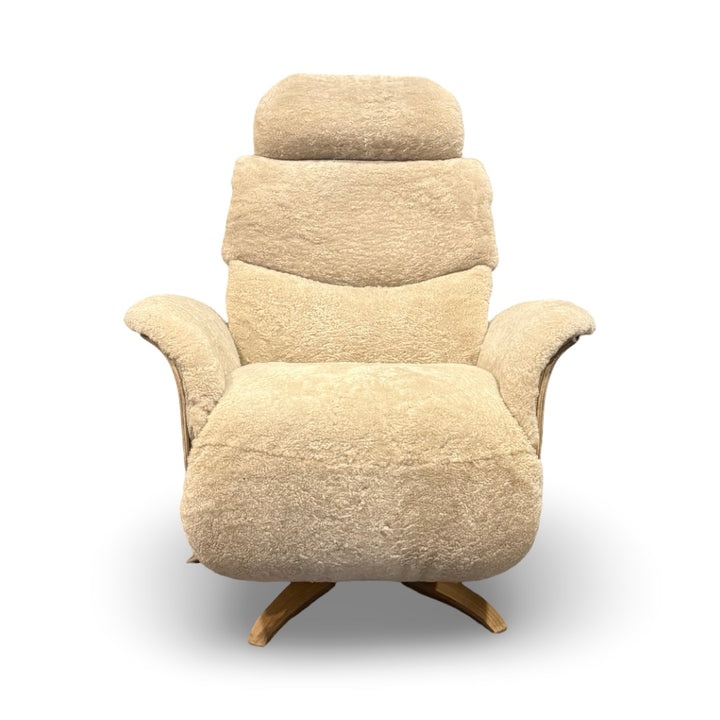 Hjort Knudsen 30" 8280 Shearling Recliner Chair - Nordic Blonde