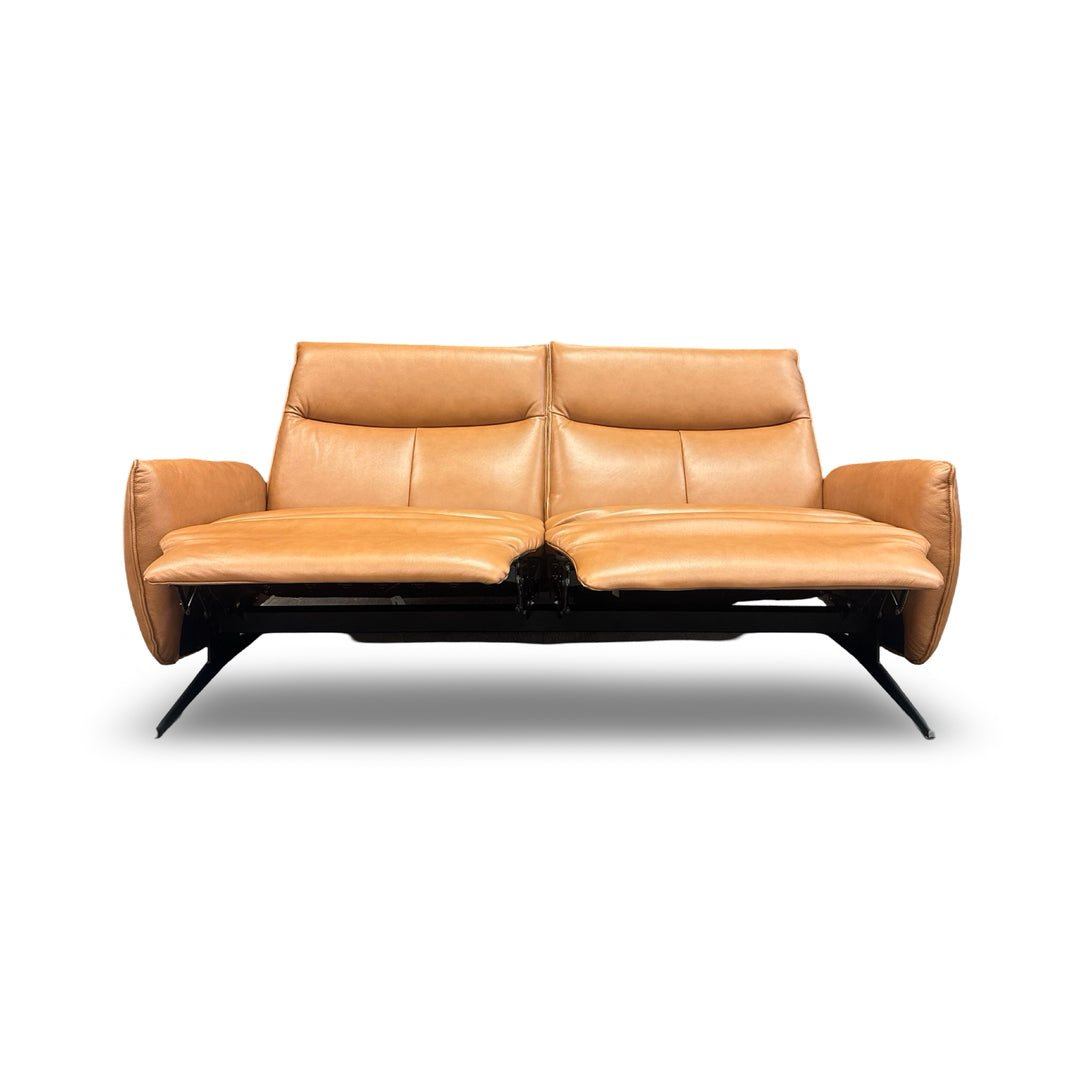 Hjort Knudsen 76" 2378 3-Seat Recliner Sofa - Light Cognac