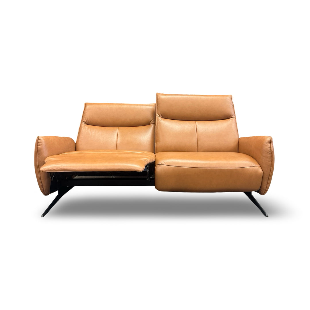 Hjort Knudsen 76" 2378 3-Seat Recliner Sofa - Light Cognac