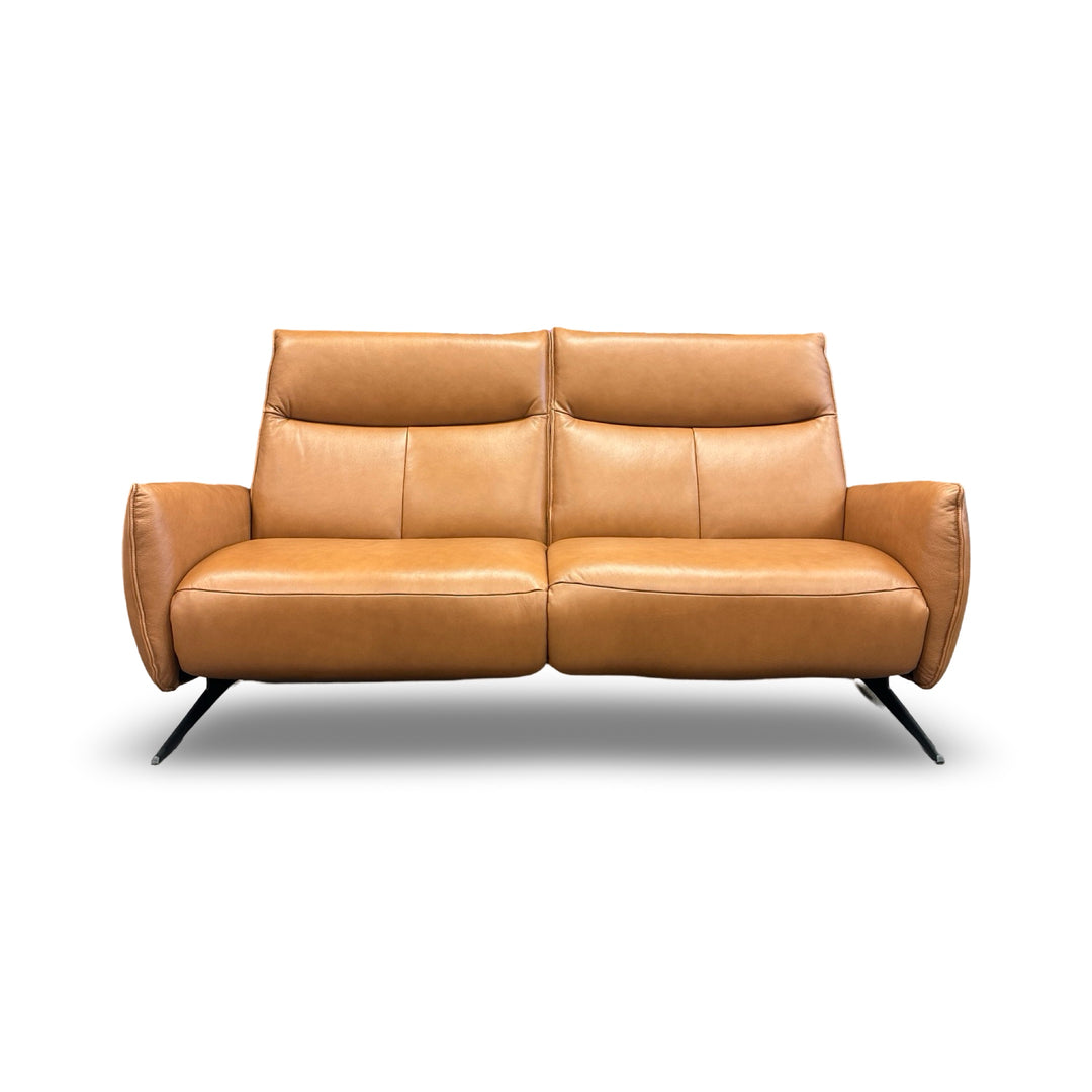 Hjort Knudsen 76" 2378 3-Seat Recliner Sofa - Light Cognac