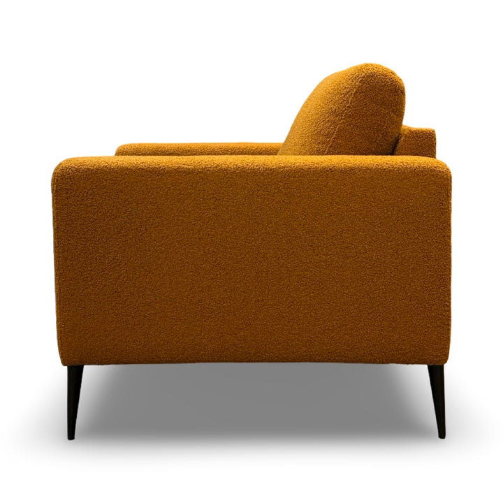 Holland 36" Teddy Fabric Accent Chair - Gold
