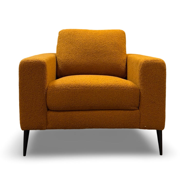 Holland 36" Teddy Fabric Accent Chair - Gold