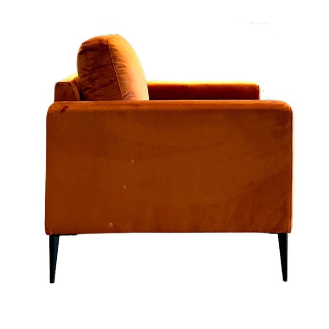 Holland Velvet Chair - Cognac