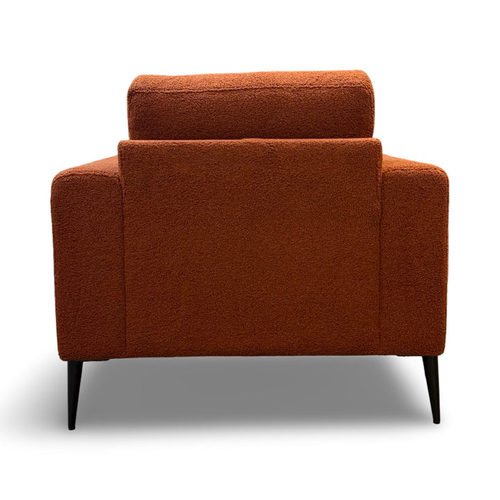 Holland 36" Teddy Fabric Accent Chair - Rust
