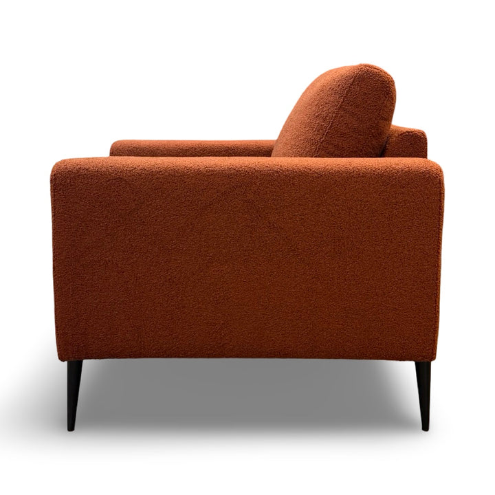 Holland 36" Teddy Fabric Accent Chair - Rust