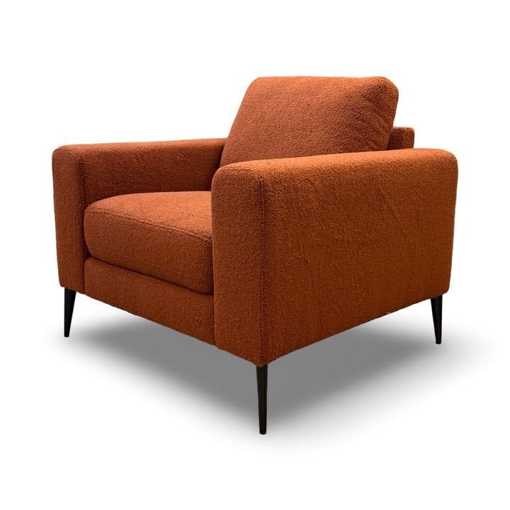 Holland 36" Teddy Fabric Accent Chair - Rust