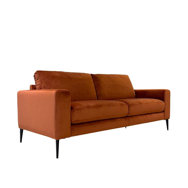 Holland Velvet Sofa - Cognac