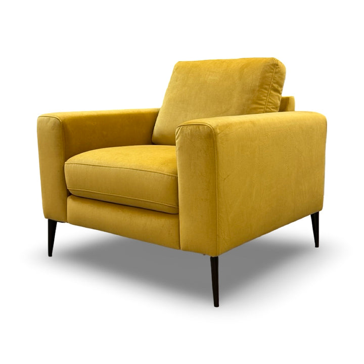 Holland 36" Velvet Accent Chair - Buttercup