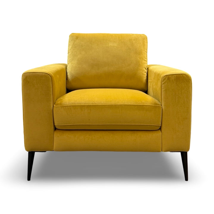 Holland 36" Velvet Accent Chair - Buttercup