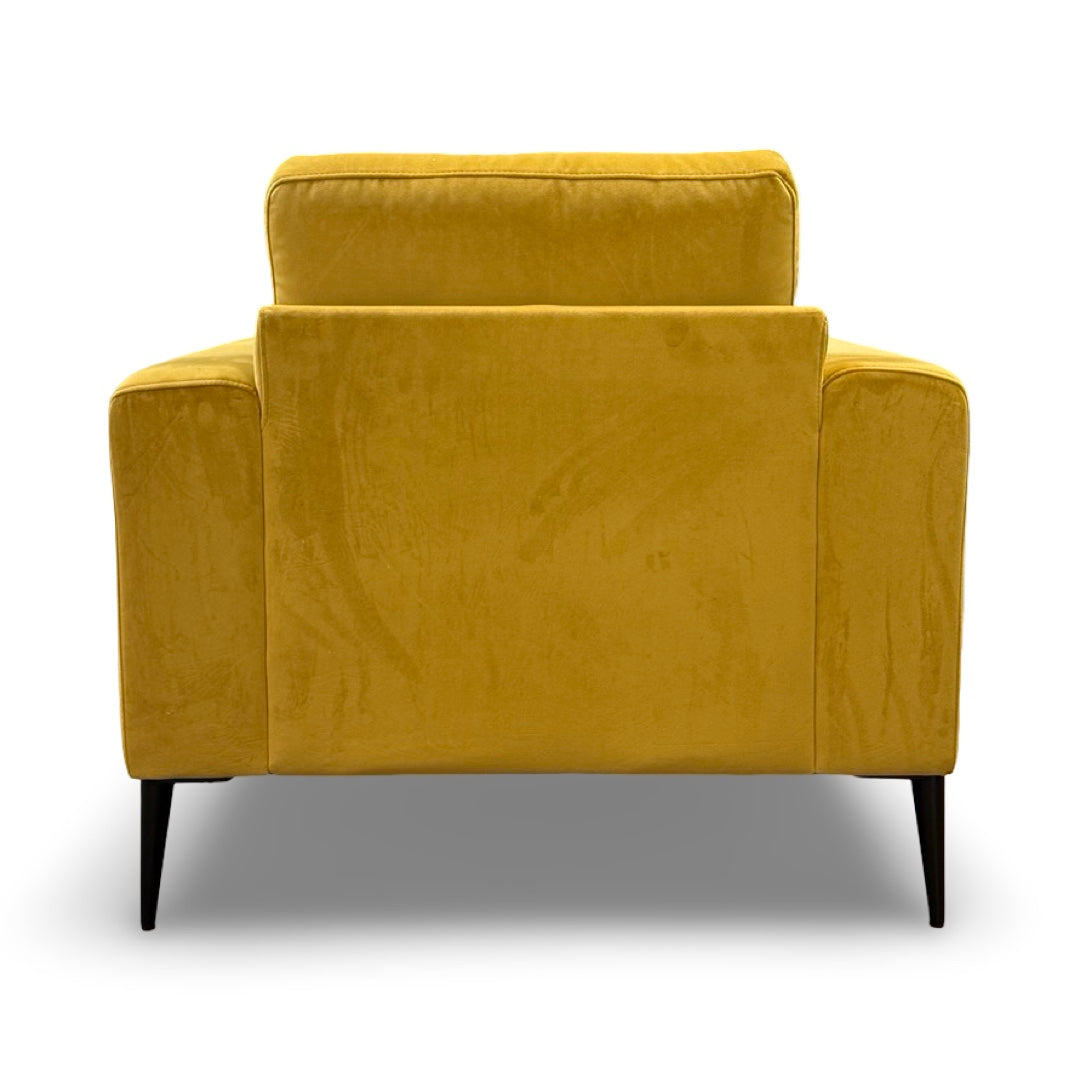 Holland 36" Velvet Accent Chair - Buttercup