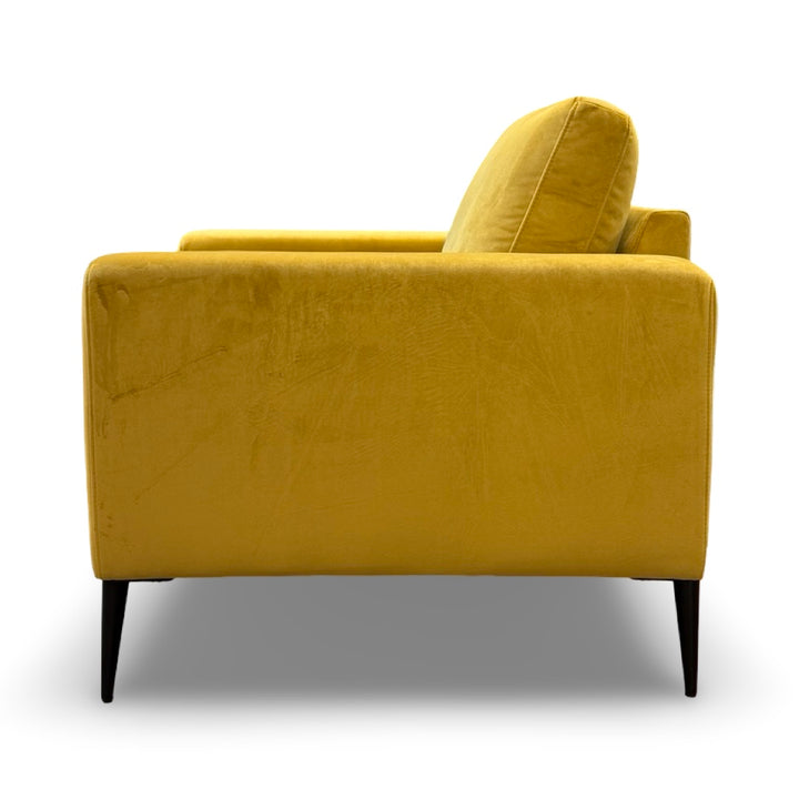 Holland 36" Velvet Accent Chair - Buttercup