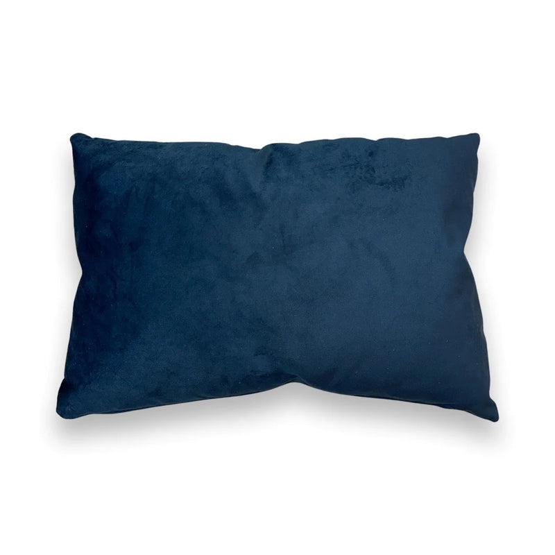 Velvet Pillows with 100% Feather Insert - Denim