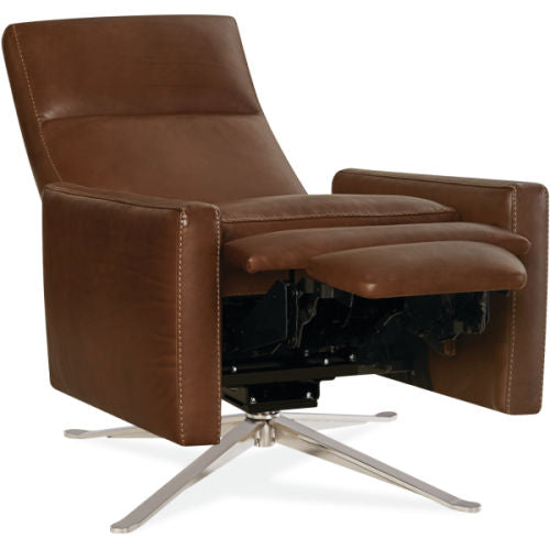 L1728-01RS Leather Recliner Swivel Chair — Lee Industries