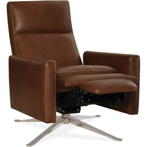 L1728-01RS Leather Recliner Swivel Chair — Lee Industries