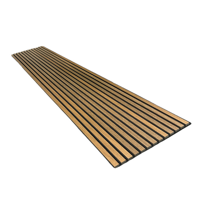 PANELUX™ Light Smoked Oak Acoustic Slat Wall Panel (9' Height)