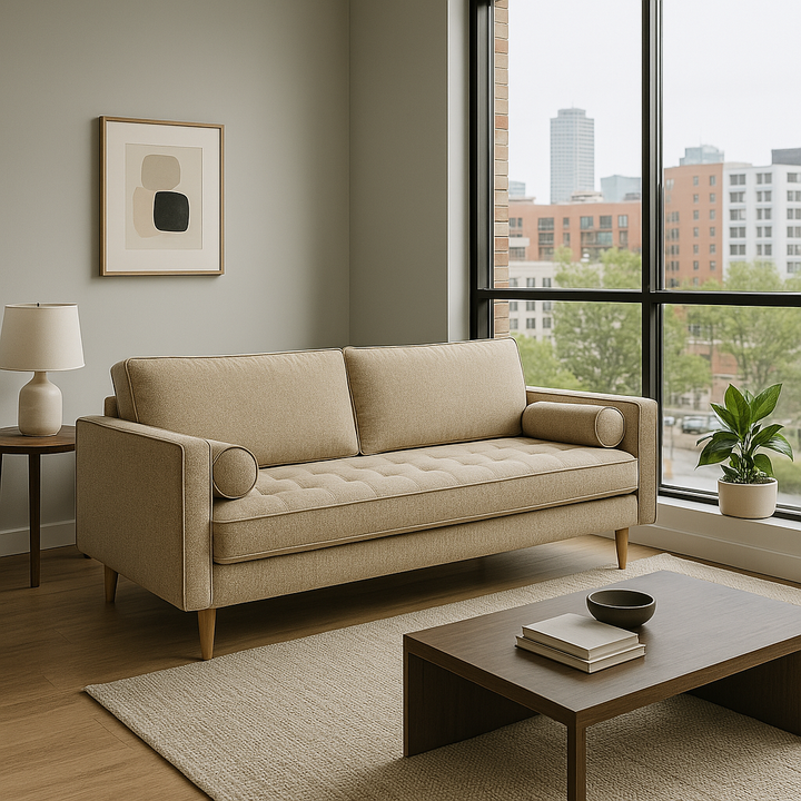 Retreat 82.75" Fabric Sofa - Cobblestone